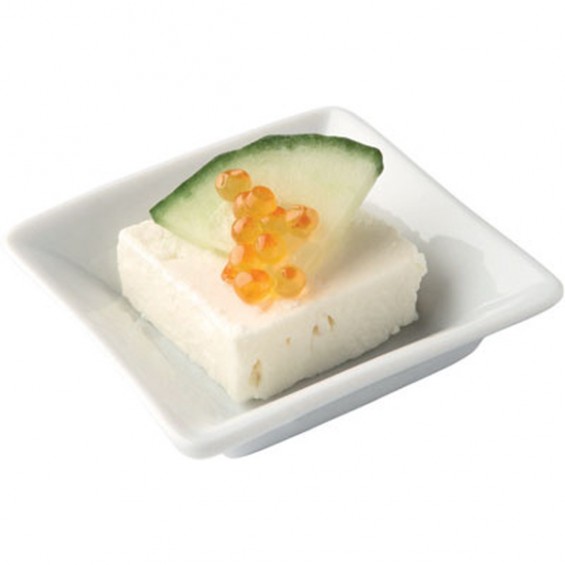 Porcelain Mini Square Plate 3.5 in. - Pack of 12