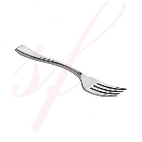 Silver Plastic Mini Fork  3.9 in. 500/cs - $0.09/pc