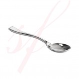 Silver Mini Plastic Spoon 3.9 in. 500.cs - $0.09/pc