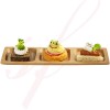 Assiette Trio en Bambou 19 cm. 100/cs