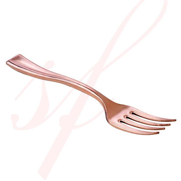 Disposable Mini Fork Copper 3.9 in. 500/cs - $0.09/pc
