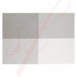 Modern White & Grey Woven Placemats - 12/cs