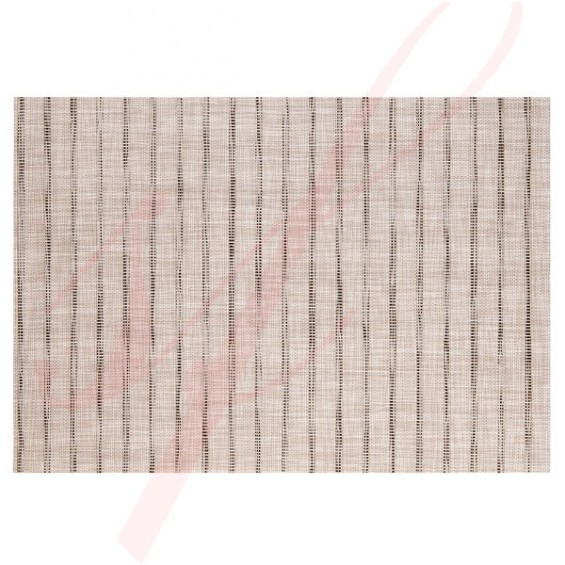 High End Stripe Grey Placemats - 12/cs