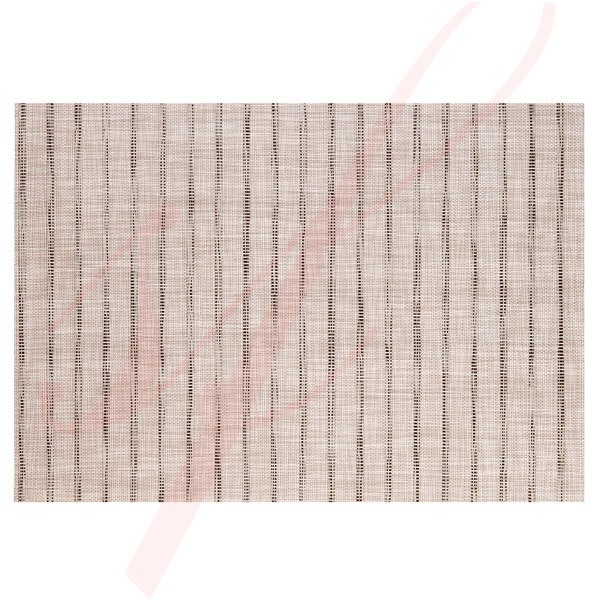 High End Stripe Grey Placemats - 12/cs