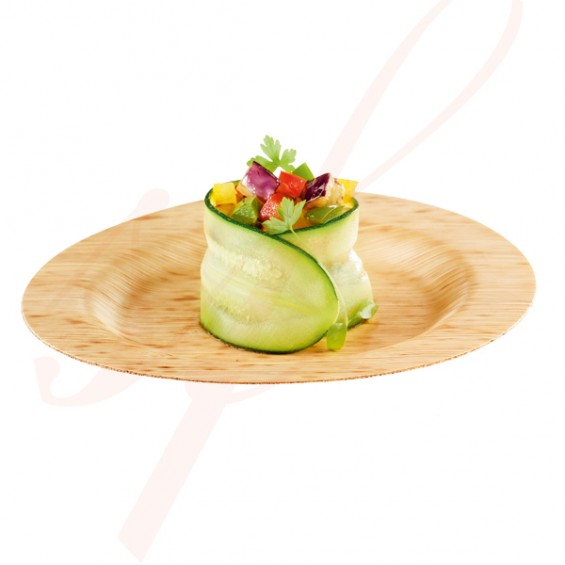 Assiette en Feuille de Bambou 9 cm. 200/cs