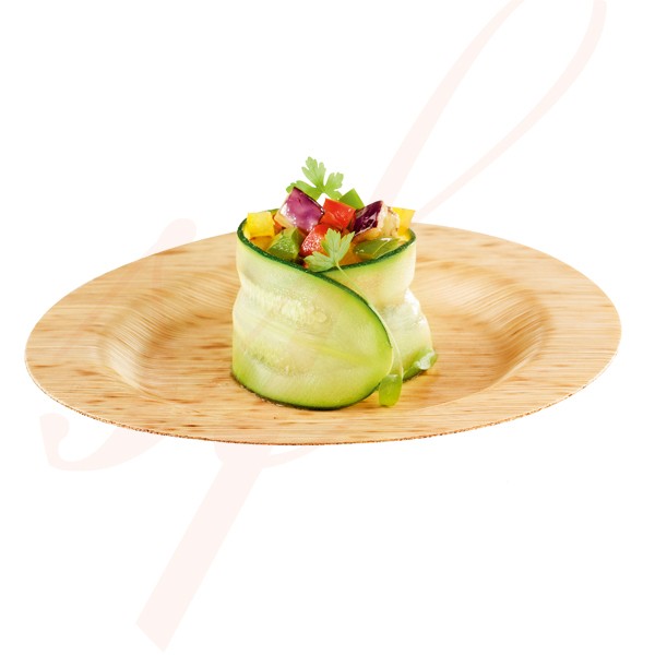 Assiette en Feuille de Bambou 9 cm. 200/cs