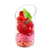 Slanted Mini Tube Plastic Cup 2.5 oz. 200/cs - 0.34/pc