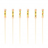 Pearl Bamboo Skewer 4.7 in. Yellow - 2000/cs - $0.04/pc