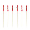 Pearl Bamboo Skewer 4.7 in. Red - 2000/cs - $0.04/pc