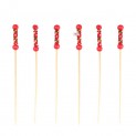 Pique Bambou Perle Rouge 12 cm - 2000/cs - $0.0325/pc