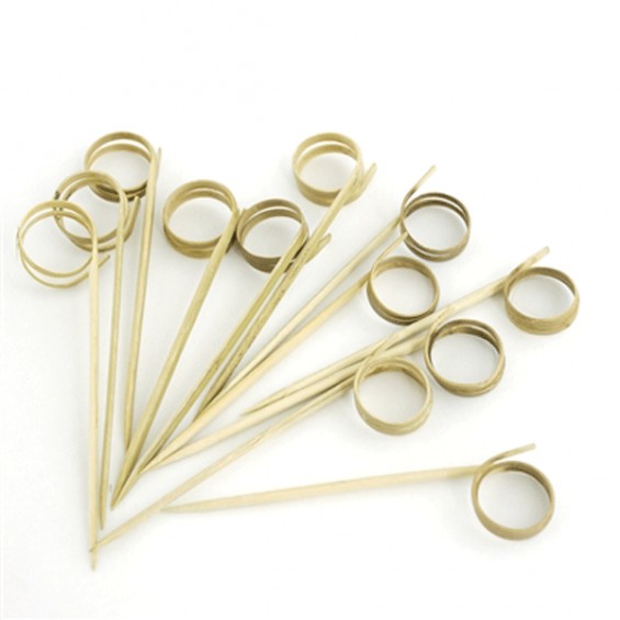 Ring Bamboo Skewer 4.7 in. 200/cs - $0.07/pc