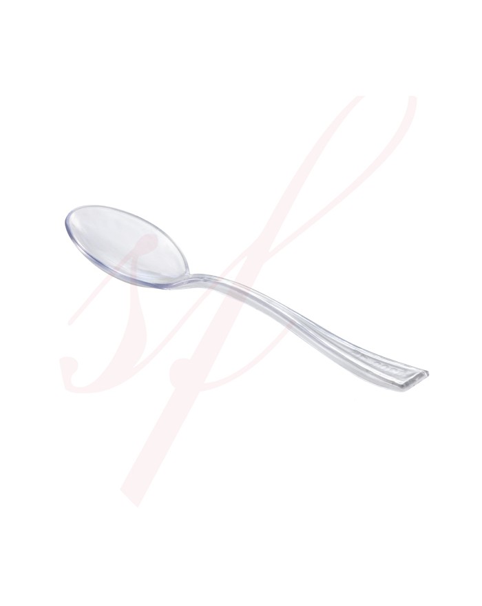 Verrine Plastique Ovale avec Couvercle et Cuillère 10,1x6,1x6cm