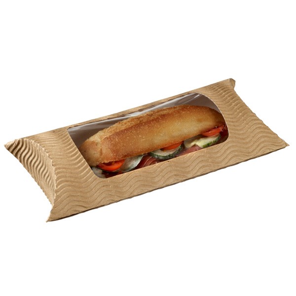 Boite à Sandwich en Kraft avec fenêtre - 250/carton