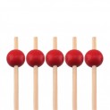 Pique Bambou boule rouge 15 cm. 2000/cs - $0.019/pc